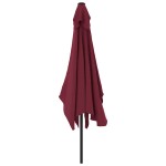 vidaXL Umbrelă de soare exterior stâlp metalic, roșu bordo, 300x200 cm vidaXL Umbrelă de soare exterior stâlp metalic, roșu bordo, 300x200 cm