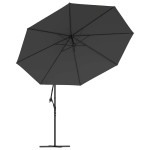vidaXL Umbrelă în consolă cu stâlp din aluminiu, 350 cm, antracit vidaXL Umbrelă în consolă cu stâlp din aluminiu, 350 cm, antracit