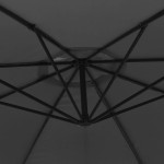 vidaXL Umbrelă în consolă cu stâlp din aluminiu, 350 cm, antracit vidaXL Umbrelă în consolă cu stâlp din aluminiu, 350 cm, antracit