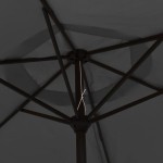vidaXL Umbrelă de soare exterior cu LED & stâlp de oțel antracit 300cm vidaXL Umbrelă de soare exterior cu LED & stâlp de oțel antracit 300cm