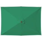vidaXL Umbrelă de soare, exterior, stâlp lemn, 150x200 cm, verde