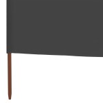 vidaXL Paravan anti-vânt cu 6 panouri, gri, 800 x 80 cm, textil vidaXL Paravan anti-vânt cu 6 panouri, gri, 800 x 80 cm, textil