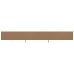 vidaXL Paravan anti-vânt cu 6 panouri, gri taupe, 800x80 cm, textil vidaXL Paravan anti-vânt cu 6 panouri, gri taupe, 800x80 cm, textil