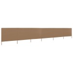 vidaXL Paravan anti-vânt cu 6 panouri, gri taupe, 800x80 cm, textil vidaXL Paravan anti-vânt cu 6 panouri, gri taupe, 800x80 cm, textil