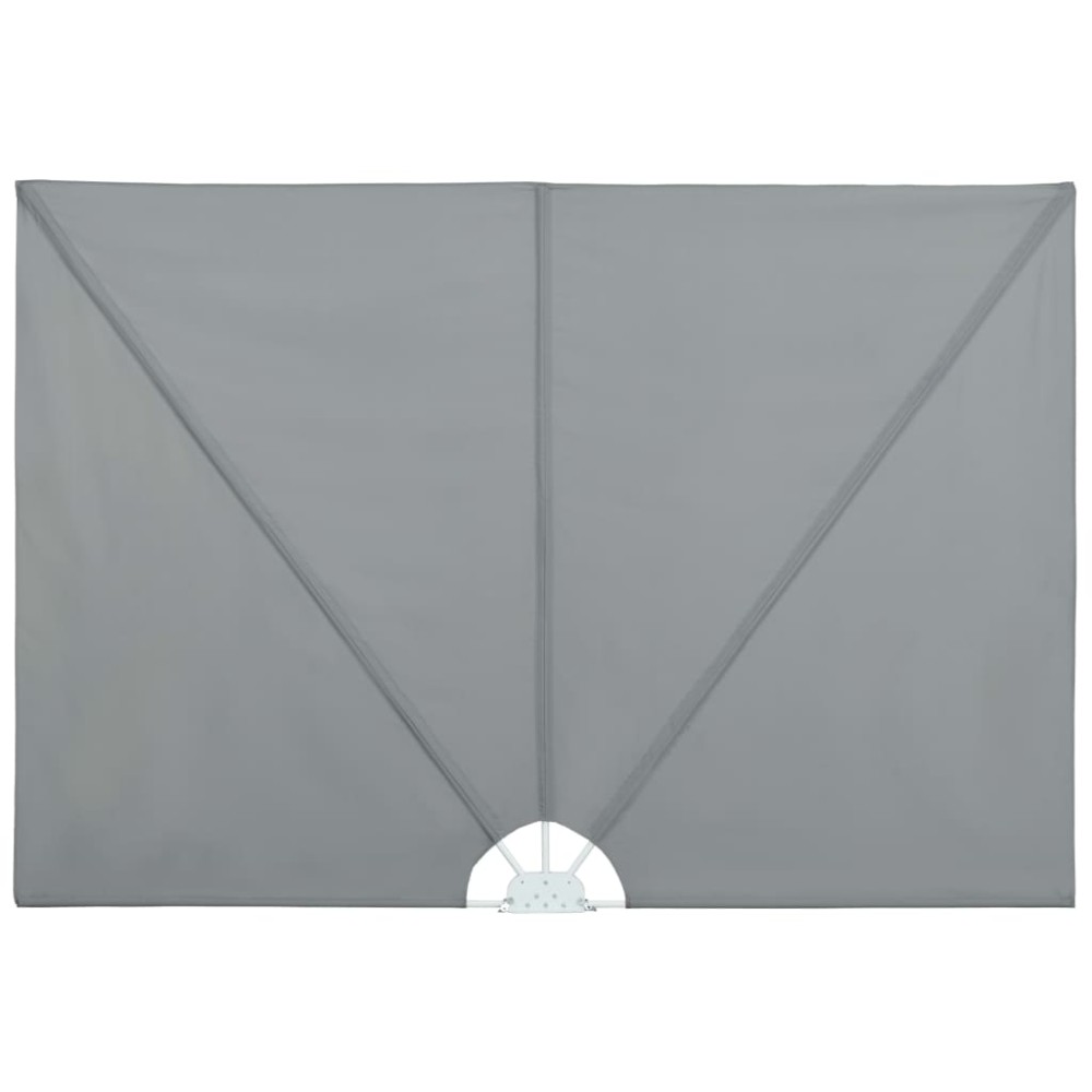 vidaXL Copertină laterală pliabilă de terasă, gri, 240x160 cm