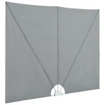 vidaXL Copertină laterală pliabilă de terasă, gri, 240x160 cm vidaXL Copertină laterală pliabilă de terasă, gri, 240x160 cm