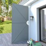 vidaXL Copertină laterală pliabilă de terasă, gri, 300x150 cm vidaXL Copertină laterală pliabilă de terasă, gri, 300x150 cm