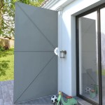 vidaXL Copertină laterală pliabilă de terasă, gri, 400x200 cm vidaXL Copertină laterală pliabilă de terasă, gri, 400x200 cm