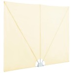 vidaXL Copertină laterală pliabilă de terasă, crem, 400x200 cm vidaXL Copertină laterală pliabilă de terasă, crem, 400x200 cm