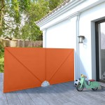 vidaXL Copertină laterală pliabilă de terasă, cărămiziu, 300x150 cm vidaXL Copertină laterală pliabilă de terasă, cărămiziu, 300x150 cm