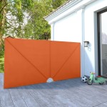 vidaXL Copertină laterală pliabilă de terasă, cărămiziu, 400x200 cm vidaXL Copertină laterală pliabilă de terasă, cărămiziu, 400x200 cm