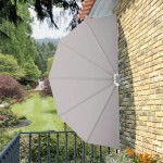 vidaXL Copertină laterală pliabilă de terasă, crem, 160 cm vidaXL Copertină laterală pliabilă de terasă, crem, 160 cm