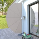 vidaXL Copertină laterală pliabilă de terasă, crem, 200 cm vidaXL Copertină laterală pliabilă de terasă, crem, 200 cm