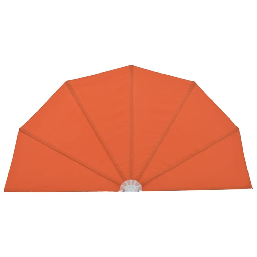 vidaXL Copertină laterală pliabilă de terasă, cărămiziu, 160 cm