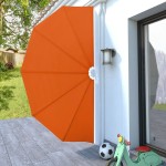vidaXL Copertină laterală pliabilă de terasă, cărămiziu, 160 cm vidaXL Copertină laterală pliabilă de terasă, cărămiziu, 160 cm