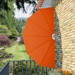 vidaXL Copertină laterală pliabilă de terasă, cărămiziu, 160 cm vidaXL Copertină laterală pliabilă de terasă, cărămiziu, 160 cm