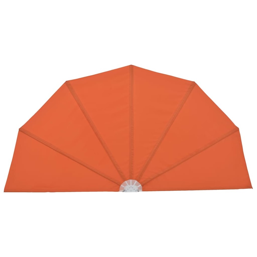 vidaXL Copertină laterală pliabilă de terasă, cărămiziu, 200 cm