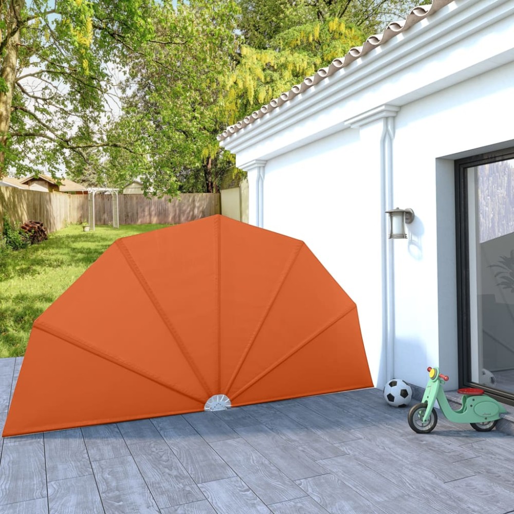 vidaXL Copertină laterală pliabilă de terasă, cărămiziu, 200 cm