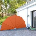 vidaXL Copertină laterală pliabilă de terasă, cărămiziu, 200 cm vidaXL Copertină laterală pliabilă de terasă, cărămiziu, 200 cm