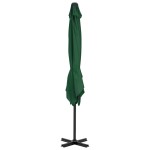 vidaXL Umbrelă în consolă cu stâlp din aluminiu, verde, 250x250 cm vidaXL Umbrelă în consolă cu stâlp din aluminiu, verde, 250x250 cm