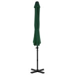 vidaXL Umbrelă în consolă cu stâlp din aluminiu, verde, 300 cm vidaXL Umbrelă în consolă cu stâlp din aluminiu, verde, 300 cm