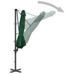 vidaXL Umbrelă în consolă cu stâlp din aluminiu, verde, 300 cm vidaXL Umbrelă în consolă cu stâlp din aluminiu, verde, 300 cm