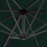 vidaXL Umbrelă în consolă cu stâlp din aluminiu, verde, 300 cm vidaXL Umbrelă în consolă cu stâlp din aluminiu, verde, 300 cm