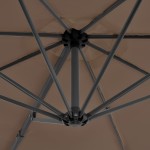 vidaXL Umbrelă consolă de grădină, stâlp din aluminiu, taupe, 300 cm vidaXL Umbrelă consolă de grădină, stâlp din aluminiu, taupe, 300 cm