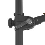 vidaXL Umbrelă consolă de grădină, stâlp din oțel, taupe, 300 cm