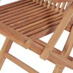 vidaXL Set mobilier grădină, 5 piese, lemn masiv de tec vidaXL Set mobilier grădină, 5 piese, lemn masiv de tec