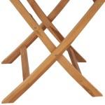 vidaXL Masă de grădină pliabilă, 85 x 76 cm, lemn masiv de tec