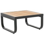 vidaXL Set canapea de grădină colțar cu perne, 2 piese, aluminiu, WPC vidaXL Set canapea de grădină colțar cu perne, 2 piese, aluminiu, WPC