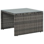 vidaXL Set mobilier de grădină cu perne, 3 piese, gri, poliratan vidaXL Set mobilier de grădină cu perne, 3 piese, gri, poliratan