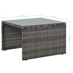 vidaXL Set mobilier de grădină cu perne, 3 piese, gri, poliratan vidaXL Set mobilier de grădină cu perne, 3 piese, gri, poliratan