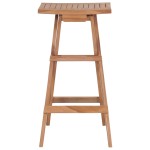 vidaXL Scaune de bar pliabile, 2 buc., lemn masiv de tec vidaXL Scaune de bar pliabile, 2 buc., lemn masiv de tec