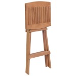 vidaXL Scaune de bar pliabile, 2 buc., lemn masiv de tec vidaXL Scaune de bar pliabile, 2 buc., lemn masiv de tec