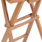 vidaXL Scaune de bar pliabile, 2 buc., lemn masiv de tec vidaXL Scaune de bar pliabile, 2 buc., lemn masiv de tec