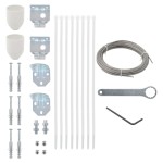 vidaXL Set de accesorii pentru paravan de balcon, 29 piese vidaXL Set de accesorii pentru paravan de balcon, 29 piese