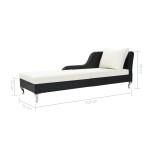 vidaXL Șezlong de plajă cu pernă, negru, poliratan vidaXL Șezlong de plajă cu pernă, negru, poliratan