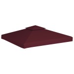 vidaXL Acoperiș de pavilion, 2 niveluri, roșu bordo, 3x3 m, 310 g/m² vidaXL Acoperiș de pavilion, 2 niveluri, roșu bordo, 3x3 m, 310 g/m²