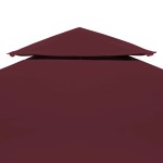 vidaXL Acoperiș de pavilion, 2 niveluri, roșu bordo, 3x3 m, 310 g/m² vidaXL Acoperiș de pavilion, 2 niveluri, roșu bordo, 3x3 m, 310 g/m²