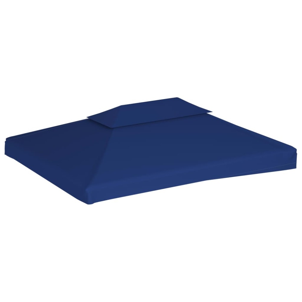 vidaXL Acoperiș de pavilion, 2 niveluri, albastru, 4x3 m, 310 g/m²