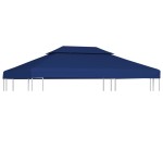 vidaXL Acoperiș de pavilion, 2 niveluri, albastru, 4x3 m, 310 g/m² vidaXL Acoperiș de pavilion, 2 niveluri, albastru, 4x3 m, 310 g/m²