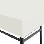 vidaXL Acoperiș de pavilion, 310 g/m², alb crem, 3 x 3 m vidaXL Acoperiș de pavilion, 310 g/m², alb crem, 3 x 3 m
