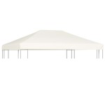 vidaXL Acoperiș de pavilion, 310 g/m², alb crem, 4 x 3 m vidaXL Acoperiș de pavilion, 310 g/m², alb crem, 4 x 3 m