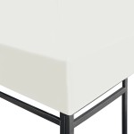 vidaXL Acoperiș de pavilion, 310 g/m², alb crem, 4 x 3 m vidaXL Acoperiș de pavilion, 310 g/m², alb crem, 4 x 3 m