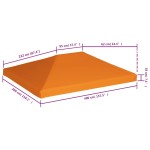 vidaXL Acoperiș de pavilion, 310 g/m², portocaliu, 4 x 3 m vidaXL Acoperiș de pavilion, 310 g/m², portocaliu, 4 x 3 m