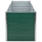 vidaXL Strat înălțat de grădină, verde, 240x80x77 cm, oțel galvanizat vidaXL Strat înălțat de grădină, verde, 240x80x77 cm, oțel galvanizat