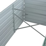 vidaXL Strat înălțat de grădină, verde, 240x80x77 cm, oțel galvanizat vidaXL Strat înălțat de grădină, verde, 240x80x77 cm, oțel galvanizat