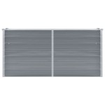 vidaXL Strat înălțat de grădină, gri, 160x40x77 cm, oțel galvanizat